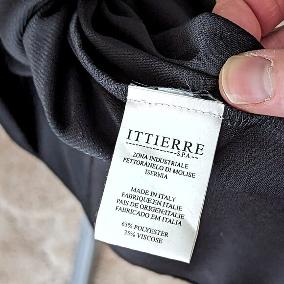 Elegant VERSUS by GIANNI VERSACE Sz S Black One Shoulder Cocktail Mini Dress - Picture 7 of 9